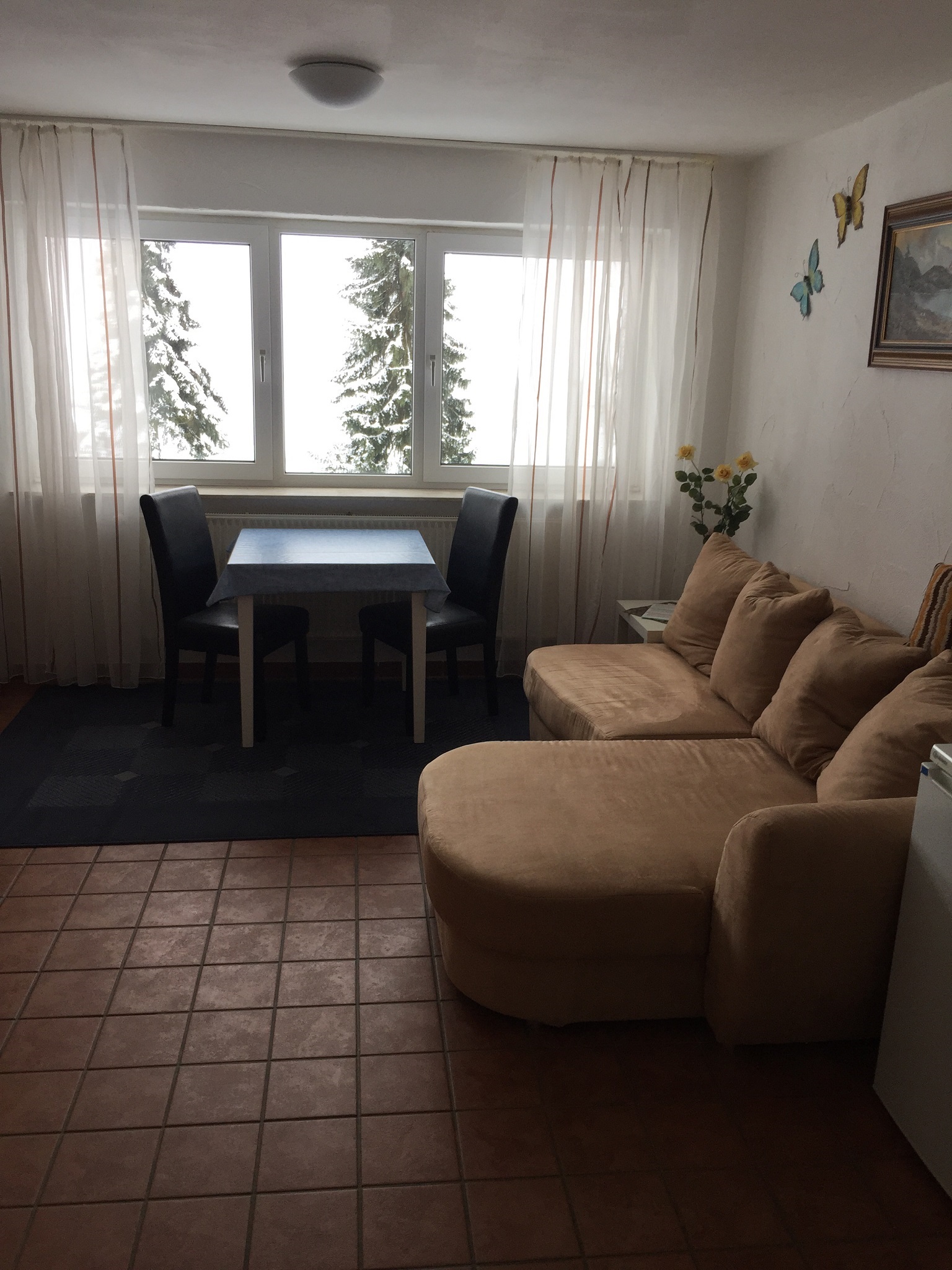 Haus Stettner: 40qm-Ferienwohnung Wohn-Esszimmer