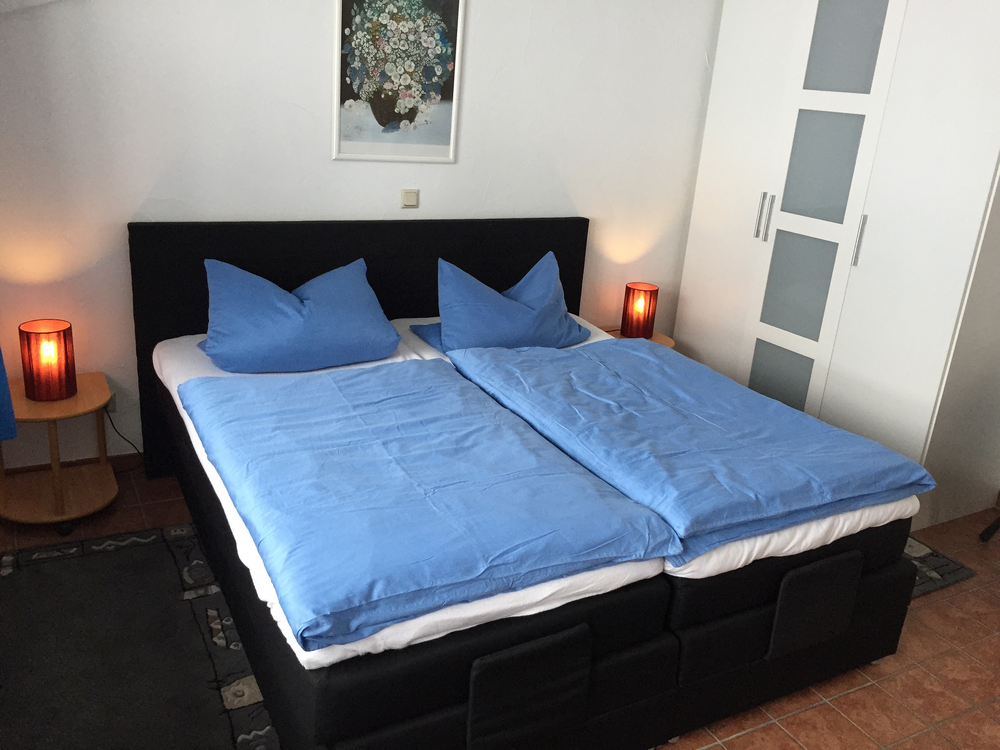 Haus Stettner: 50qm-Ferienwohnung Schlafzimmer